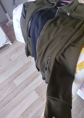 Fermuarlı Kahverengi Erkek Polar Sweatshirt - Görsel 3