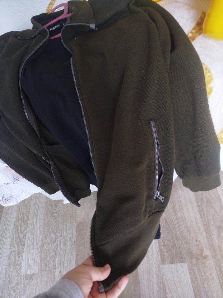 Fermuarlı Kahverengi Erkek Polar Sweatshirt - Görsel 5