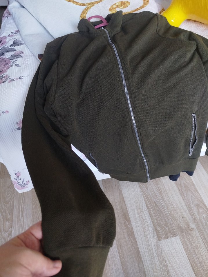 Fermuarlı Kahverengi Erkek Polar Sweatshirt - Görsel 2