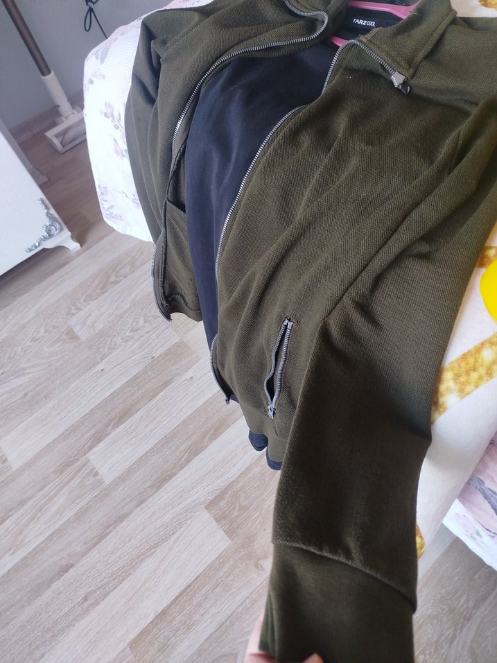 Fermuarlı Kahverengi Erkek Polar Sweatshirt - Görsel 3