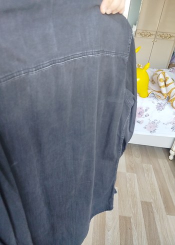 Gri Denim Erkek Gömlek - Görsel 2