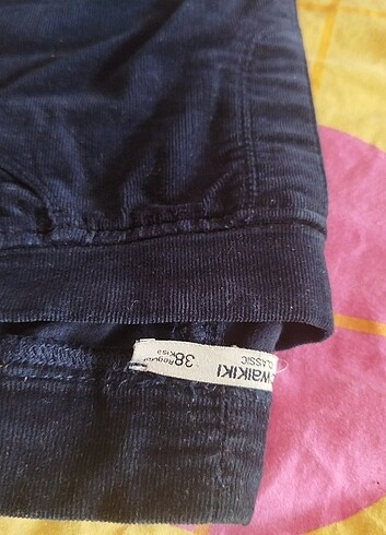 40 Beden lacivert Renk Kadıfe pantolon