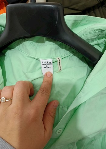 Fırfırlı Uzun Yeşil elbise - Görsel 3