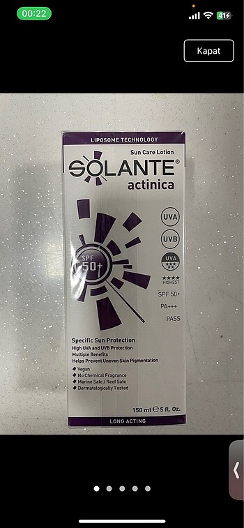 Solante actinica 2 adet