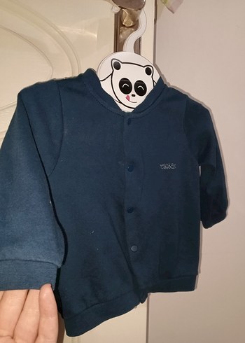 Erkek Çocuk Lacivert Düğmeli Sweatshirt