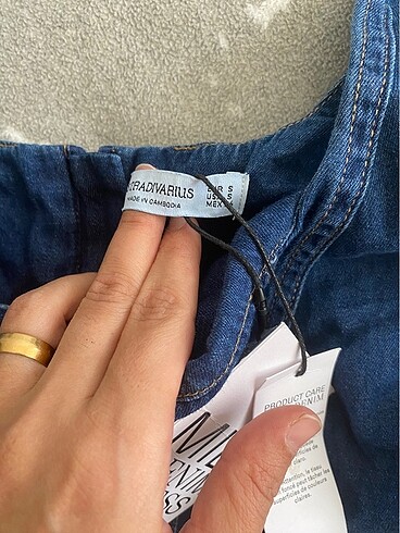 s Beden Stradivarius denim elbise