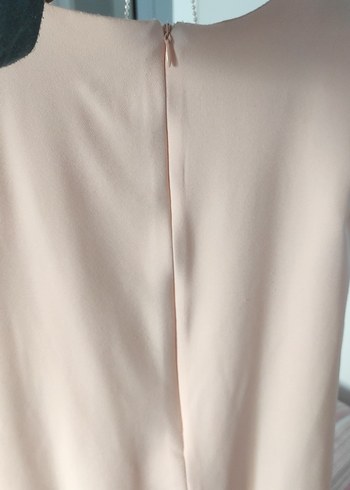 Pudra Renk Kız Çocuk Fırfırlı Elbise - Görsel 6