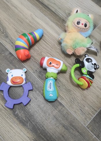 Renkli Diş Kaşıyıcı ve Çıngırak Seti - Görsel 6