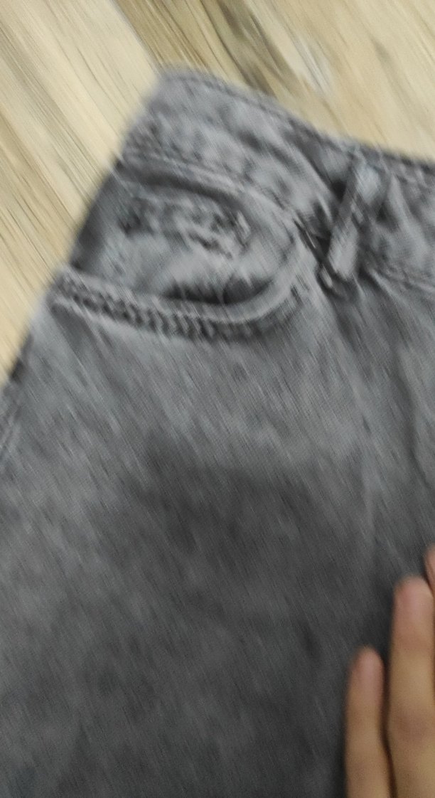 Gri Kadın Denim Pantolon Regular Fit - Görsel 3