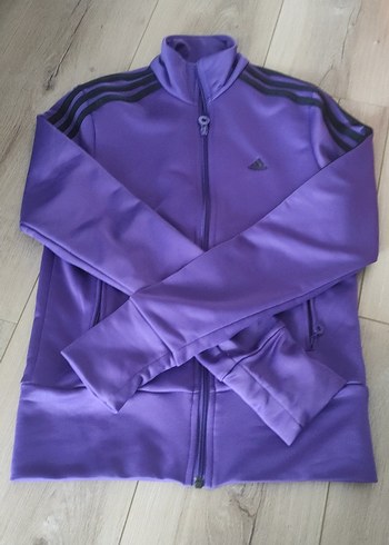Adidas Mor Fermuarlı Kadın Eşofman Üstü