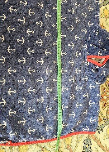 22.Nakış İşlemeli Mavi Erkek Çocuk Bornozu - Görsel 2