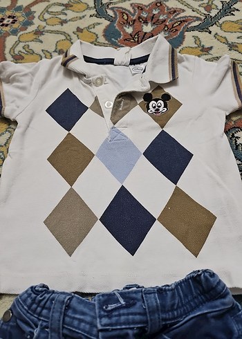 25.Erkek Bebek Kot Pantolonlu Takım - Görsel 2