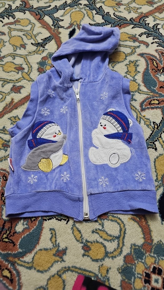 25.Gri Nakışlı Kapüşonlu Bebek Erkek Takım - Görsel 5