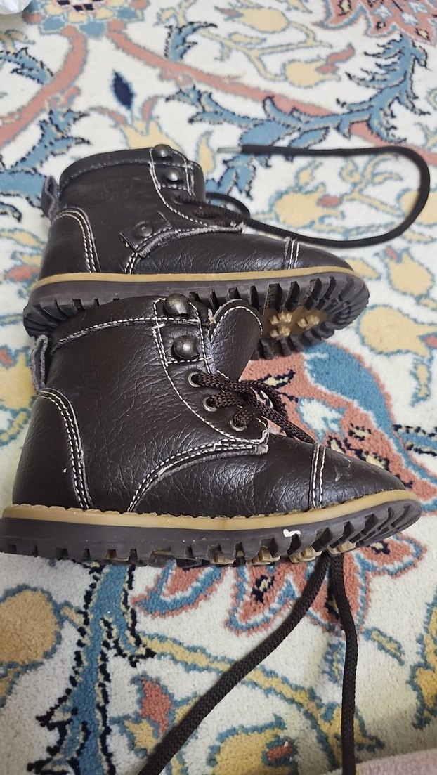 26.Erkek Çocuk Kahverengi Deri Tokalı Bot - Görsel 4