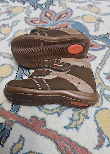 26.Erkek Bebek Kahverengi Deri İlk Adım Ayakkabısı - Görsel 3