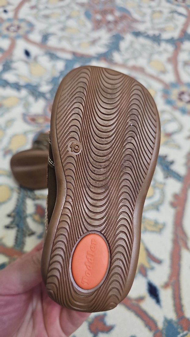 26.Erkek Bebek Kahverengi Deri İlk Adım Ayakkabısı - Görsel 4