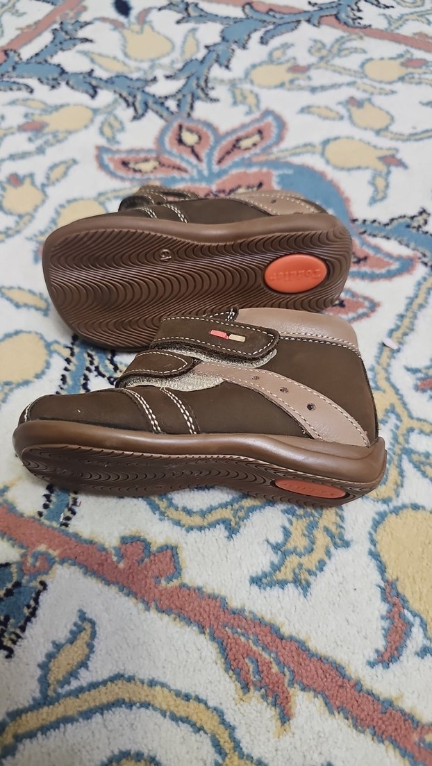 26.Erkek Bebek Kahverengi Deri İlk Adım Ayakkabısı - Görsel 3