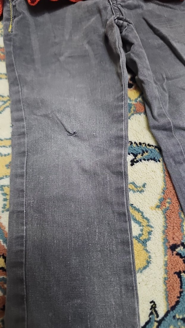 27.Gri Denim Erkek Bebek Takım, Uzun Kollu - Görsel 2