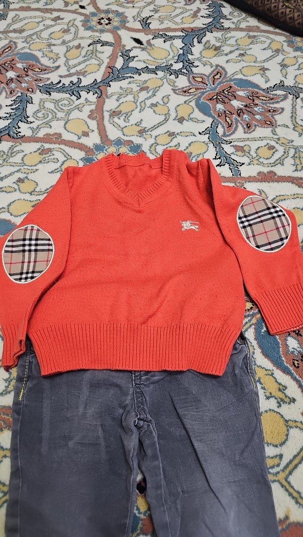 27.Gri Denim Erkek Bebek Takım, Uzun Kollu - Görsel 3