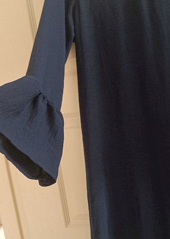 Lacivert Volanlı Midi Bohem Etek - Görsel 3