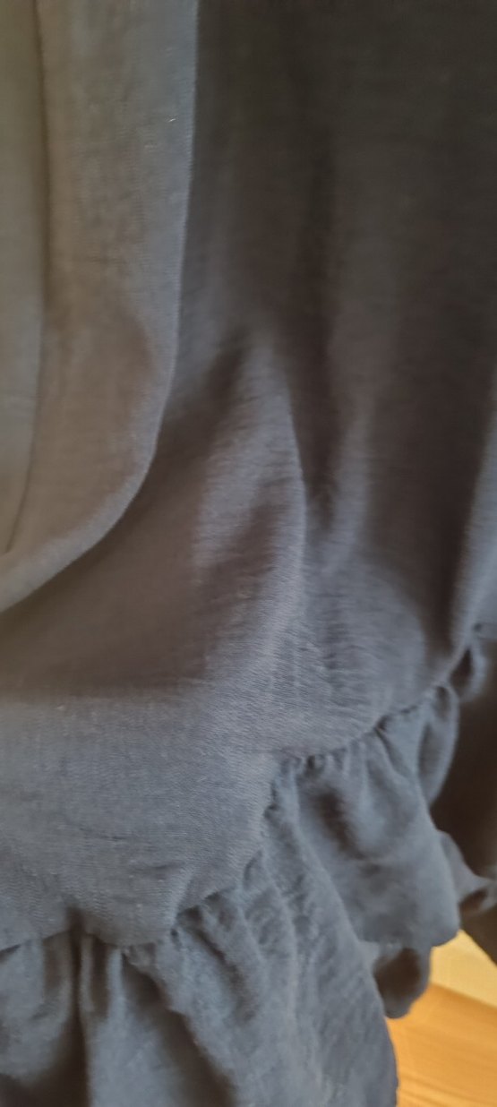 Lacivert Volanlı Midi Bohem Etek - Görsel 4