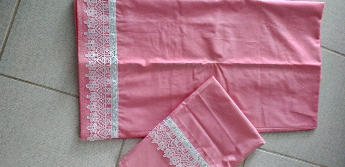 Nakışlı Pembe Nevresim Takımı tek kişilik - Görsel 4