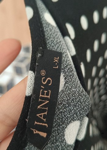 Siyah Puantiyeli Uzun Hamile Elbisesi - Görsel 5