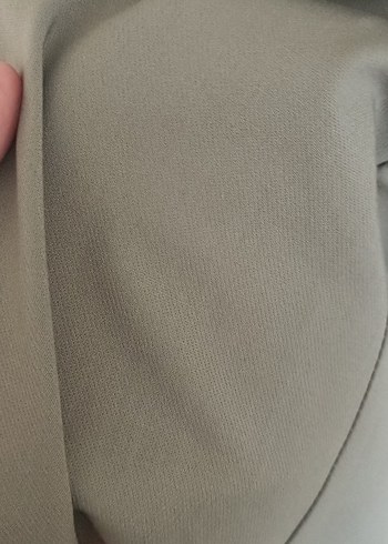 Düğmeli Bej Uzun Kadın Trençkot - Görsel 5