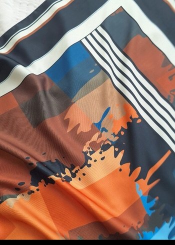 Kadın Çok Renkli Modern Desenli Fular - Görsel 2