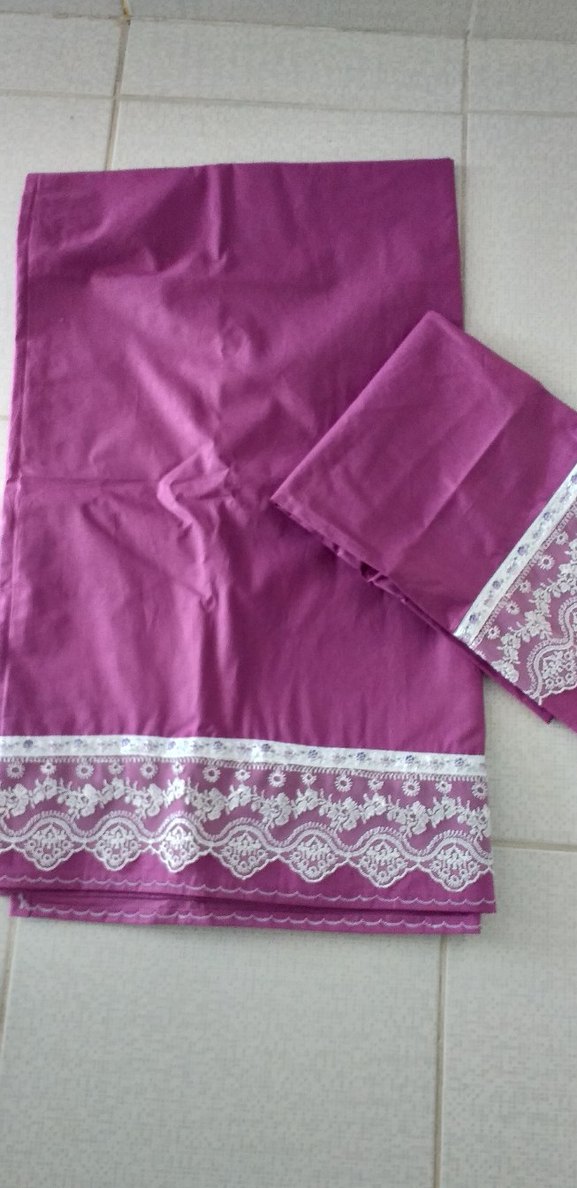 Mor İşlemeli Nevresim Takımı tek kişilik - Görsel 2