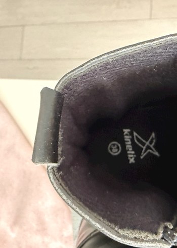 Siyah Bağcıklı Street Style Kadın Bot - Görsel 5