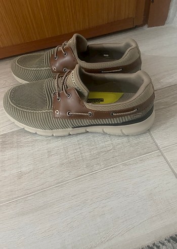 Orjinal Skechers Erkek Kahverengi Gri Spor Ayakkabı - Görsel 4