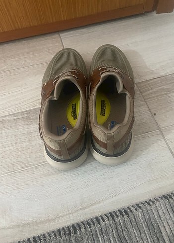 Orjinal Skechers Erkek Kahverengi Gri Spor Ayakkabı - Görsel 3