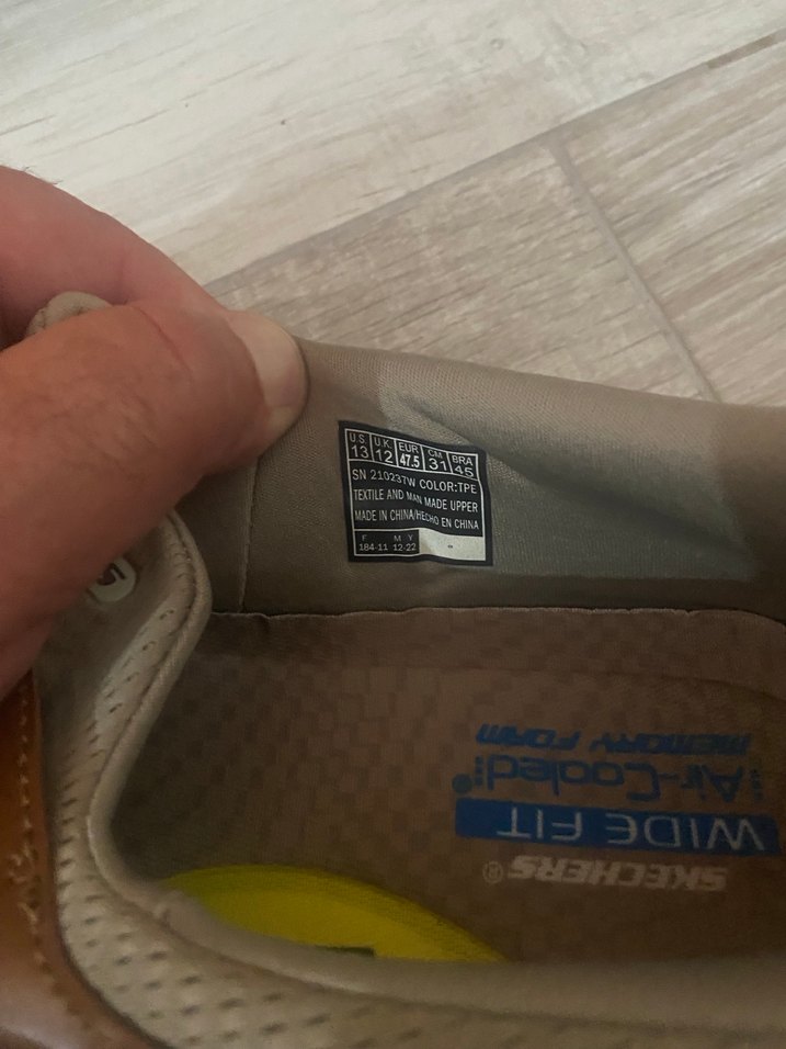 Orjinal Skechers Erkek Kahverengi Gri Spor Ayakkabı - Görsel 5