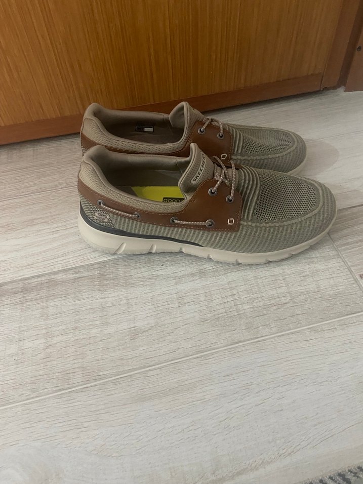 Orjinal Skechers Erkek Kahverengi Gri Spor Ayakkabı - Görsel 2