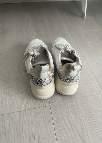 Siyah Gri Bağcıklı Kadın Spor Ayakkabı 2 adet fiyatı - Görsel 8