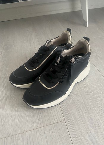 Siyah Gri Bağcıklı Kadın Spor Ayakkabı 2 adet fiyatı - Görsel 3