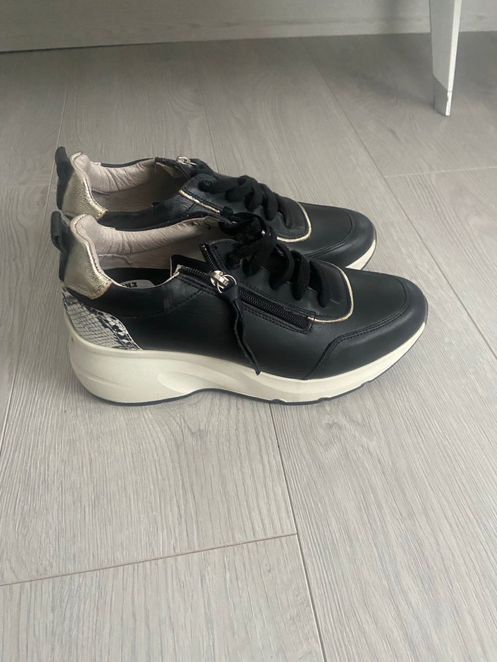 Siyah Gri Bağcıklı Kadın Spor Ayakkabı 2 adet fiyatı - Görsel 5
