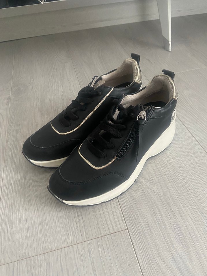 Siyah Gri Bağcıklı Kadın Spor Ayakkabı 2 adet fiyatı - Görsel 3