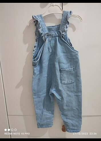 1,5 Yaş Beden mavi Renk Zara kız bebek tulum