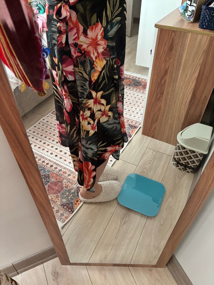 Desenli Midi Etek - Görsel 3