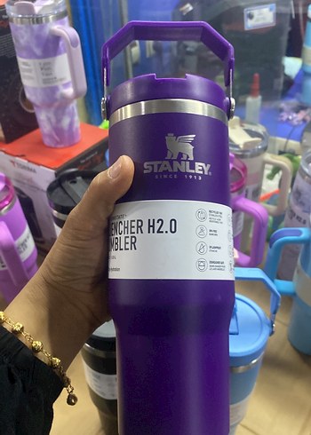 Renkli Stanley Çocuk Termos Şişesi Pembe - Görsel 4