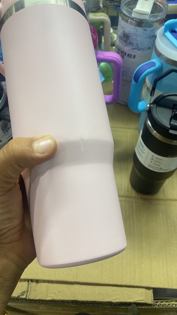 Renkli Pembe Stanley Termos Bardak - Görsel 5