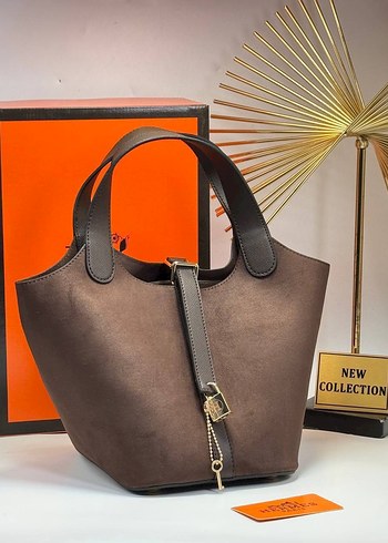 Turuncu Deri Kadın Çanta Tokalı - Görsel 12