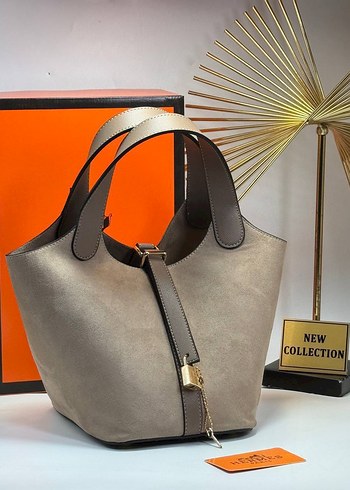 Turuncu Deri Kadın Çanta Tokalı - Görsel 8