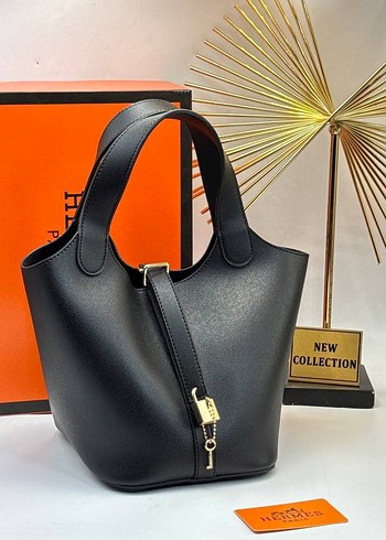 Turuncu Deri Kadın Çanta Tokalı - Görsel 2