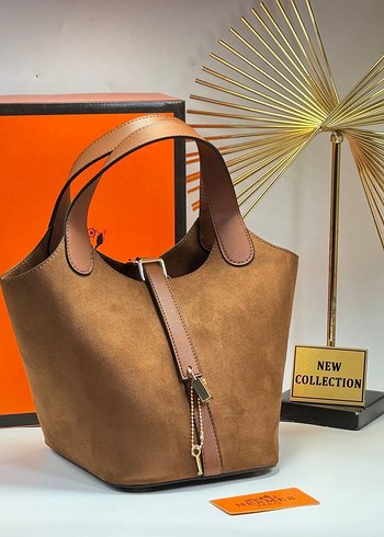 Turuncu Deri Kadın Çanta Tokalı - Görsel 13