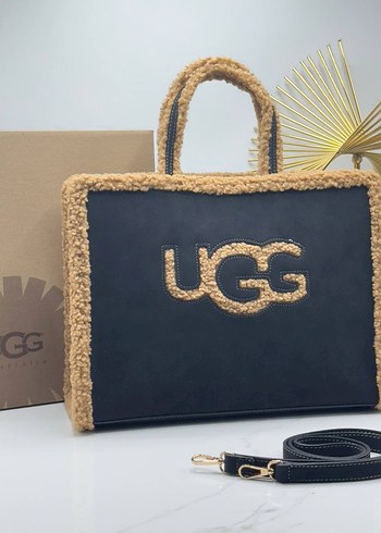 Kahverengi Kürklü UGG Süet Kadın Çanta - Görsel 8