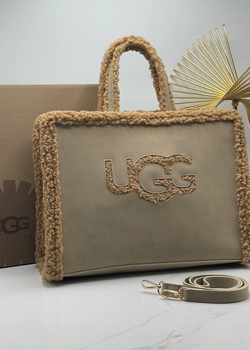 Kahverengi Kürklü UGG Süet Kadın Çanta - Görsel 5