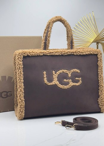 Kahverengi Kürklü UGG Süet Kadın Çanta - Görsel 2